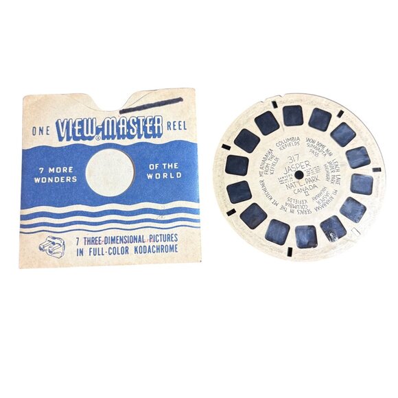 Vintage View-Master Reel 317 Jasper Natl Park Canada II Kodachrome 7 Wonders Of - Picture 1 of 3